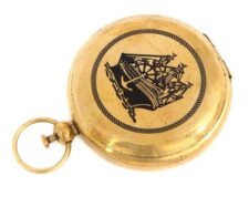 Brass Ship Pocket Compass