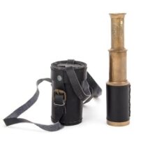 Telescope with Leather Case