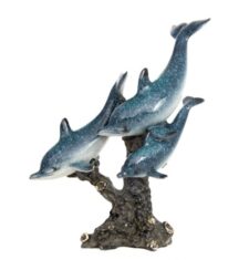 9 Inches High Triple Dolphins
