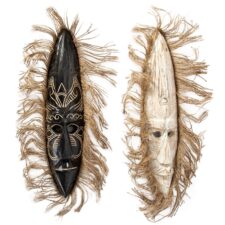 19 Inches Assorted Tribal Goni Mask