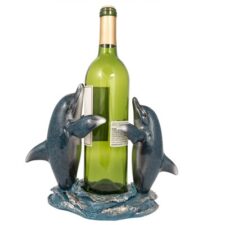 10 Inches Wide x 8 Inches High Twin Dolphins Bottle Holder