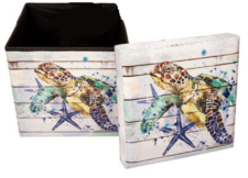 14 Inches High x 14 Inches Wide x 14 Inches Deep Sea Turtle Storage Box