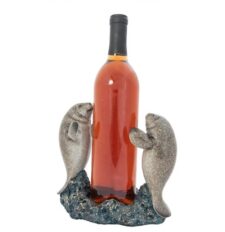 7 Inches High Twin Manatees Bottle Holder