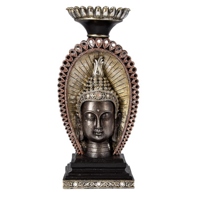 11 3/4 Inches High Buddha Candleholder