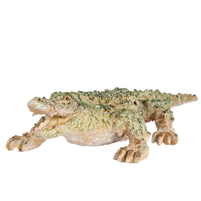 15 1/4 Inches Long Coral Look Alligator Figurine