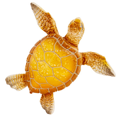 3 Inches Long Polystone Yellow Turtle Magnet