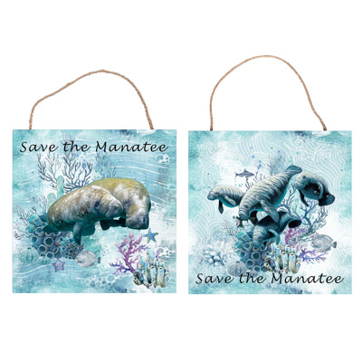 Assorted Manatees Sign