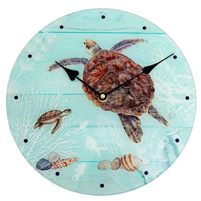 11 3/4 Inches Sea Turtles Wall Clock