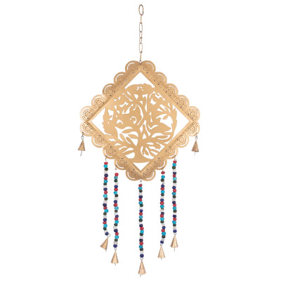 30 Inches Long x 14 Inches Wide Tree of Life Wind Chime with Beads