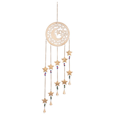 Metal Moon Star Wind Chime