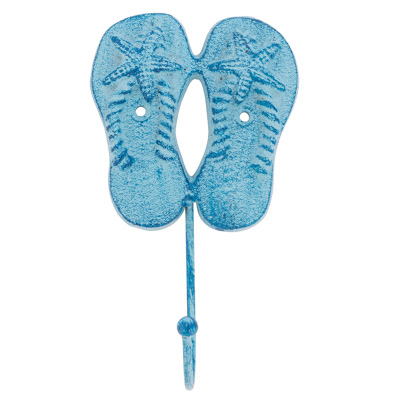 7 3/4 Inches Long Wall Hanging Flip Flops with Hook