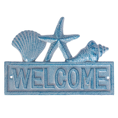 Seashells Welcome Plaque