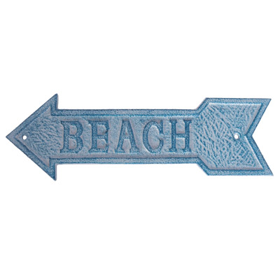 10 1/2" Wide Arrow Shaped Beach Plaque
