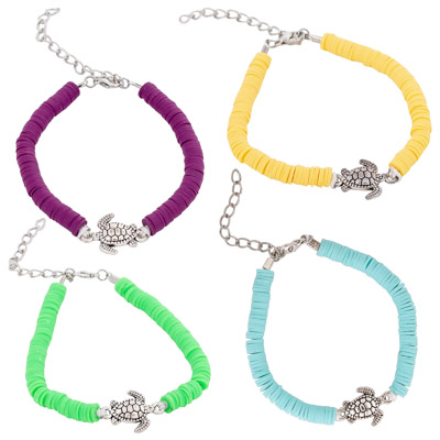 Assorted Color Bracelet with Turtle
