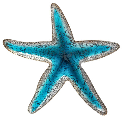 14 1/2 Inches Wide Decorative Metal Wall Starfish