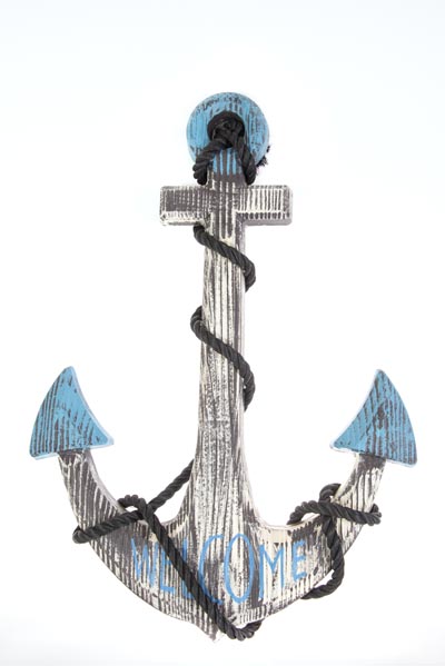 24 Inches Long Welcome Wood Wall Anchor