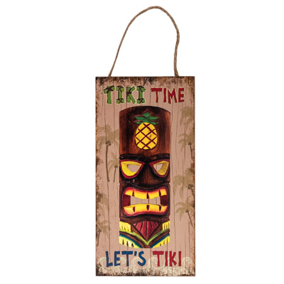 Tiki Mask Sign
