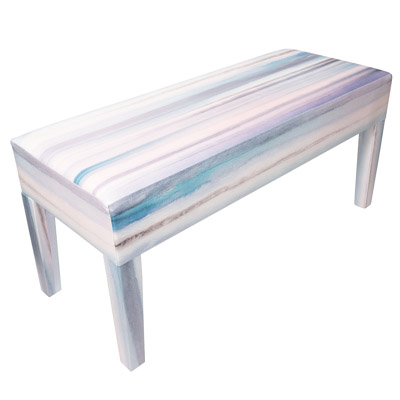 18 Inches High x 39 Inches Wide x 16 Inches Deep Watercolors Look Bench