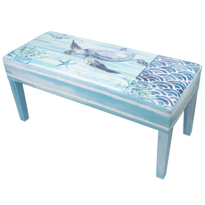 18 Inches High x 39 Inches Wide x 16 Inches Deep Turtle Graphics Bench
