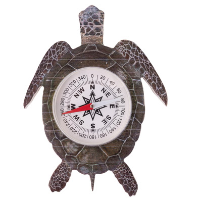 Wooden Turtle Compass