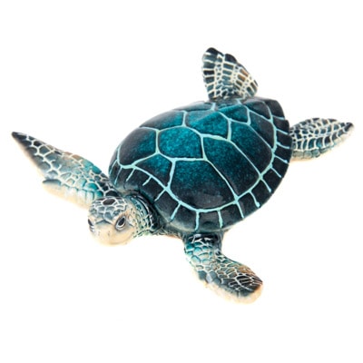 Blue Sea Turtle Figurine