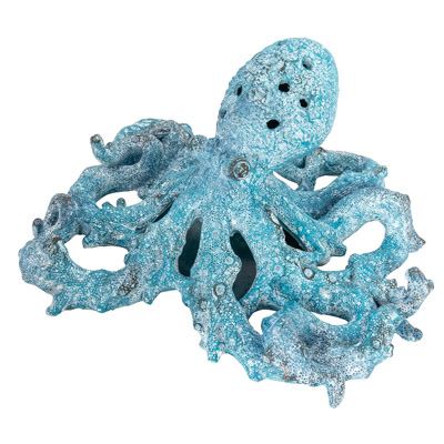 11 Inches Wide Coral Look Octopus