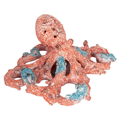 11 Inches Wide Coral Look Octopus
