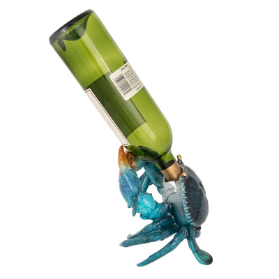 9 Inches Wide Blue Crab Bottle Holder