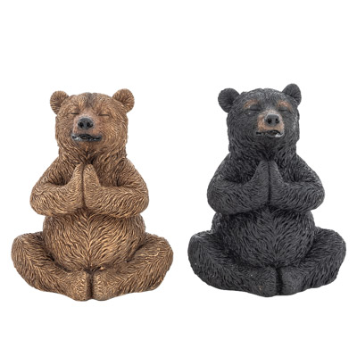 4 1/4 Inches High Assorted Yoga Bear Figurine