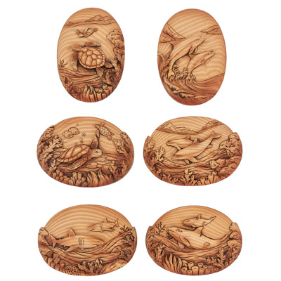 3 1/4 Inches Assorted Sea Creatures Magnet