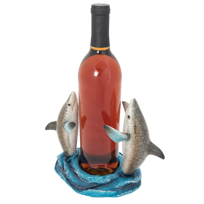 7 Inches High Twin Sharks Bottle Holder