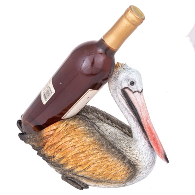 11 3/4 Inches Long Pelican Wine Bottle Holder