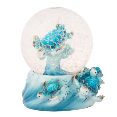 Snow Globe With Blue Turtles