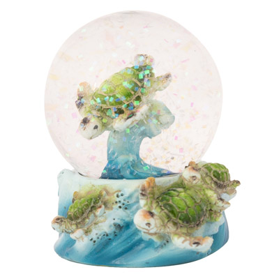 Snow Globe With Green Turtles