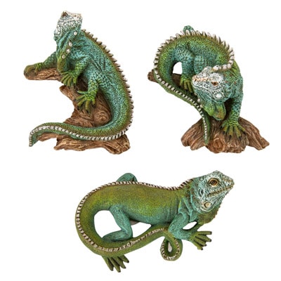 Approx. 2 1/2 Inches Long Assorted Polystone Iguana Magnet