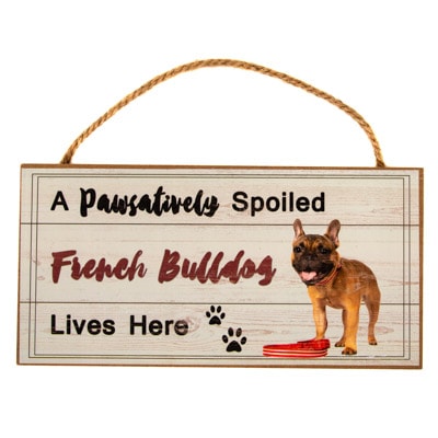 French Bulldog Lives Here Sign