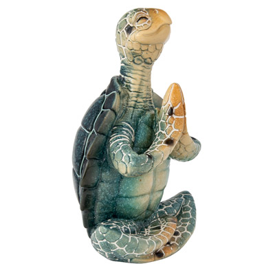 Prayer Position Yoga Turtle Figurine