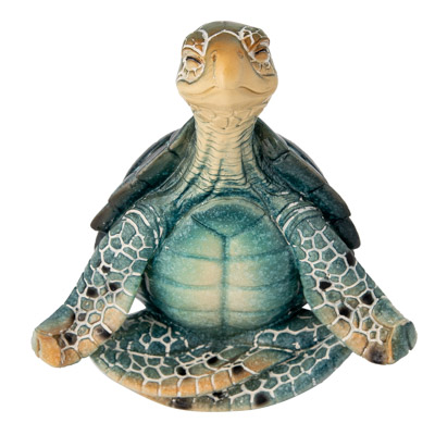 Lotus Position Yoga Turtle Figurine