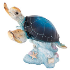 21 Inches Wide x 21 Inches Long x 16 Inches High Blue Turtle on Coral