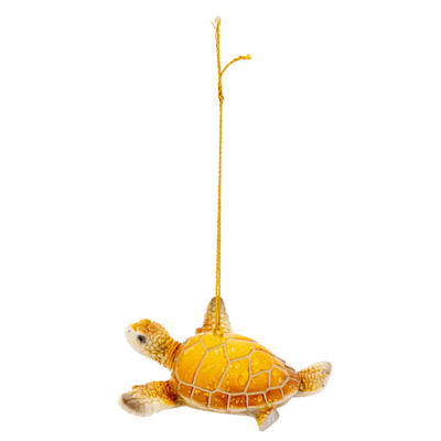 Yellow Sea Turtle Hanging Ornament
