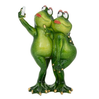 7 1/2 Inches High Frogs Taking a Selfie