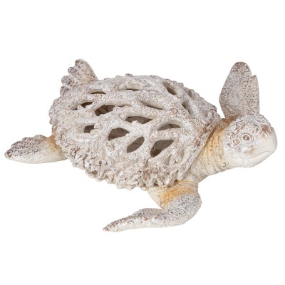 9 Inches Long Coral Look Sea Turtle
