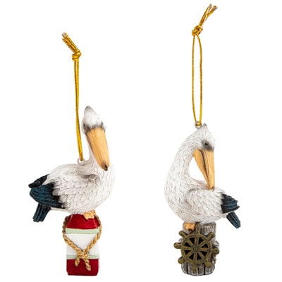 Assorted Pelican Hanging Ornament