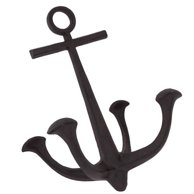 14 Inch Long Decorative Metal Anchor