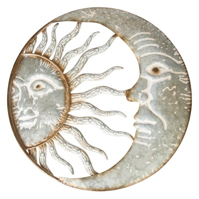 20 Inches Wide Moon and Sun Wall Hanging