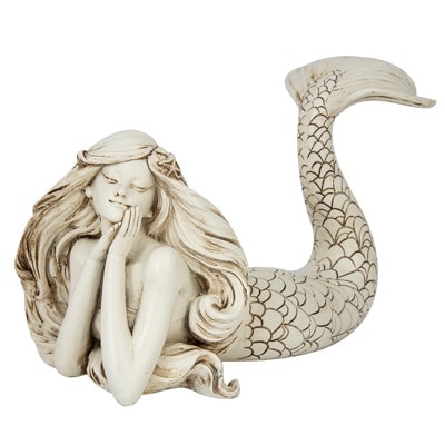 Ivory Colored Laying Mermaid