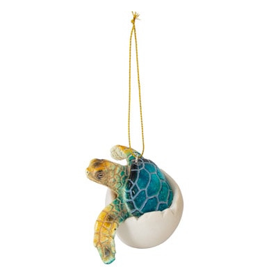 Blue Sea Turtle Hatchling Ornament