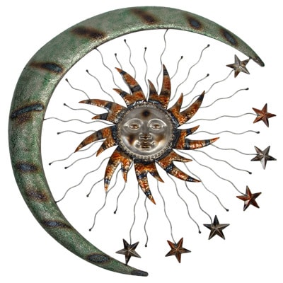36 Inches Wide Moon, Sun and Stars Wall Hanging
