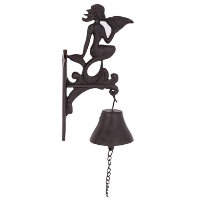 8 Inch High Mermaid Wall Bell