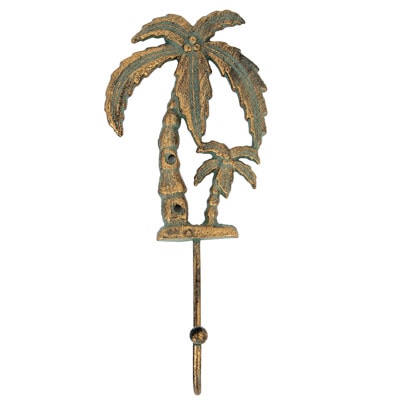 Verdigris Palm Trees Hook